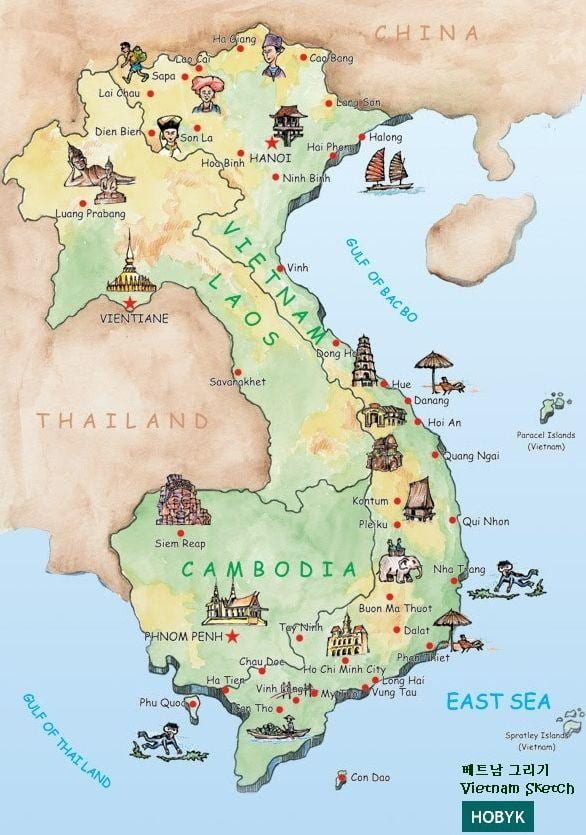 라오스소 지도